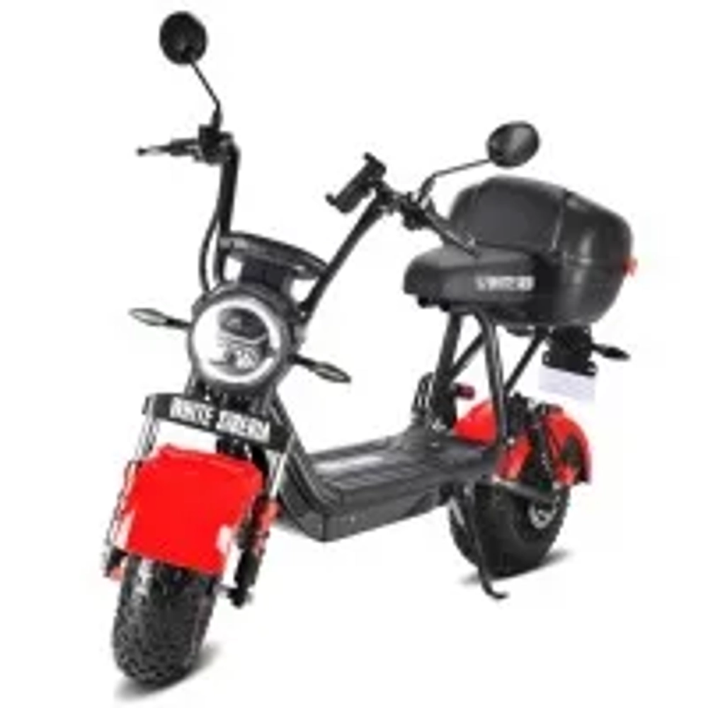 Электро мопед GreenCamel Тайфун 350 (48V 12Ah 350W) Черный