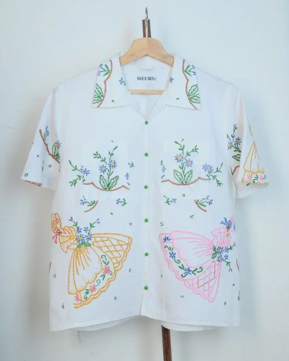 Рубашка Soeurs с Дамами белая