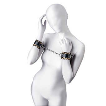 Наручники с леопардовым принтом Anonymo Wrist Cuffs #0102