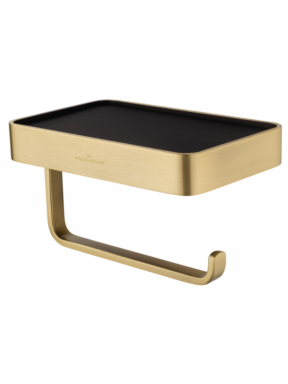 Держатель для туалетной бумаги с полкой WONZON & WOGHAND ROMA, Бронза (WW-7236)