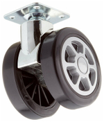 РОЛИК ДВОЙНОЙ СТРОЙБАТ НА ПЛОЩ. 60ММ (ЧЕРНЫЙ 1 ШТ)