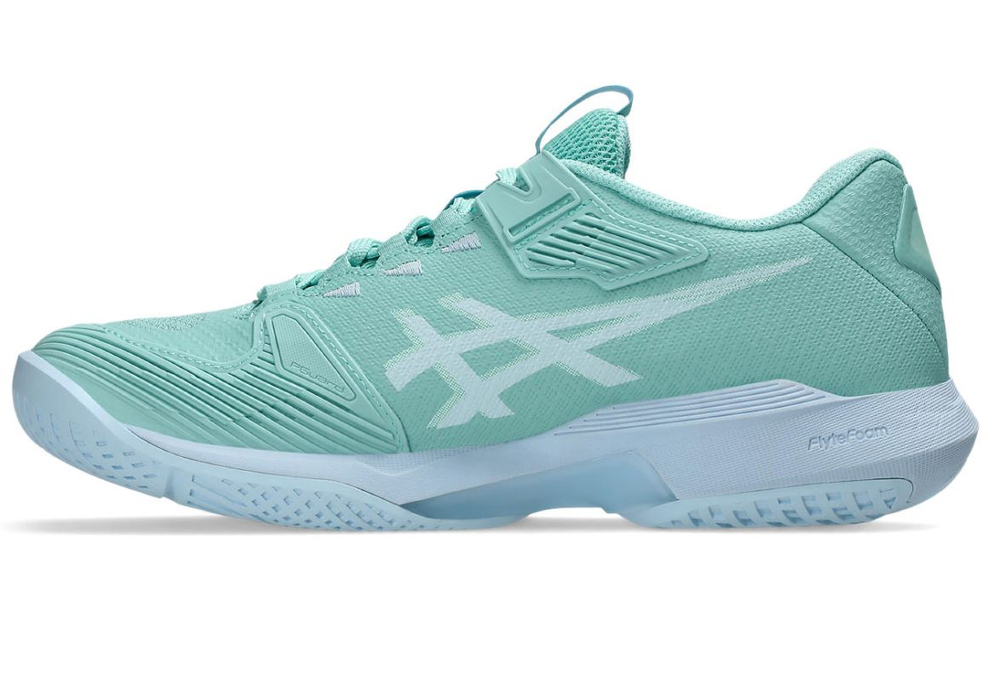 Женские Кроссовки теннисные Asics Solution Speed FF 4 - oasis green/light blue