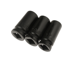 Набор головок торцевых 1/2" ударных средней глубины тонкостенных 17,19,21мм 3 предмета JTC