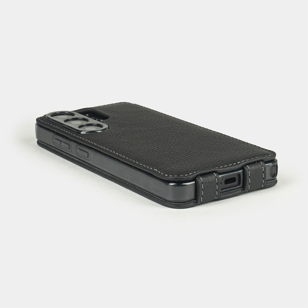 Чехол для Samsung Galaxy S26 Ultra Robert Теленок Черный мат
