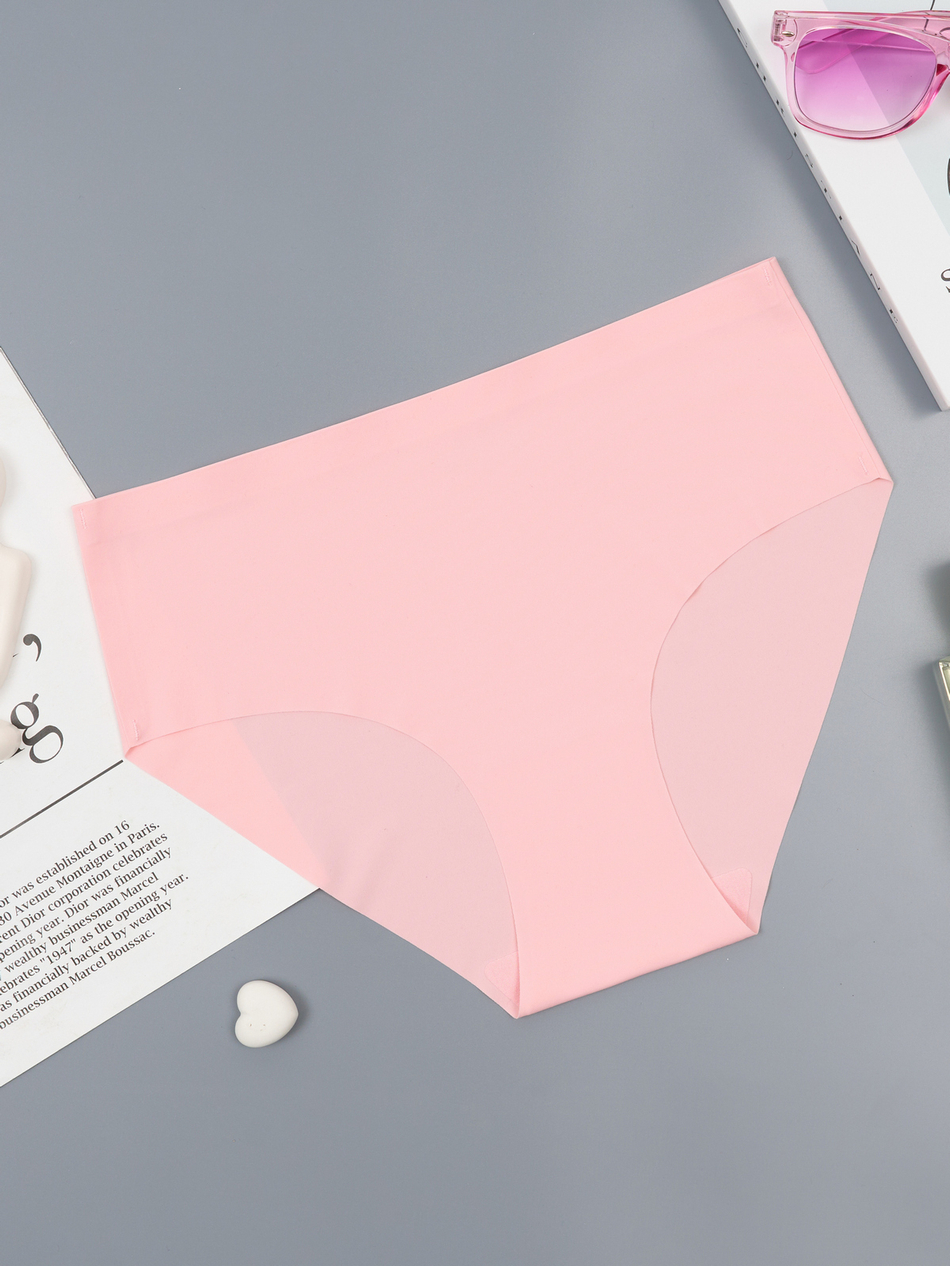 Слипы бесшовные розовые, размер L