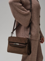 Замшевая сумка Rachel DBR 31361 кофе