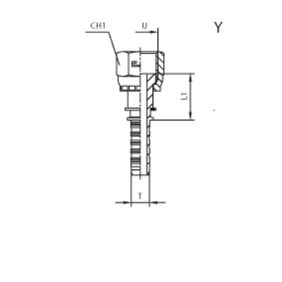 Фитинг DN 38 ORFS (Г) 2