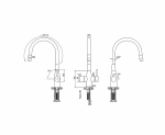 Смеситель для кухни Paulmark Salix Sa213419-WH белый матовый