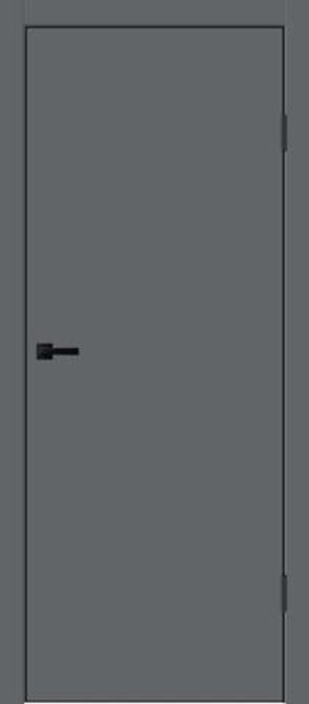 Межкомнатная дверь Velldoris Galant PG (кромка ABS черная) Вулкан