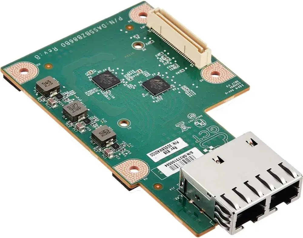 Сетевой адаптер Quanta 1HY9ZZZ096Q, 1Гбит/с, RJ-45, Intel i357-T2, черный