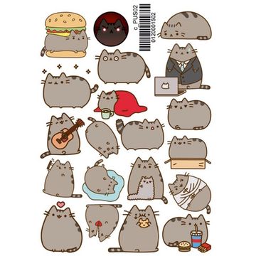 Наклейка А5 c Pusheen cat 02, Пушин 02