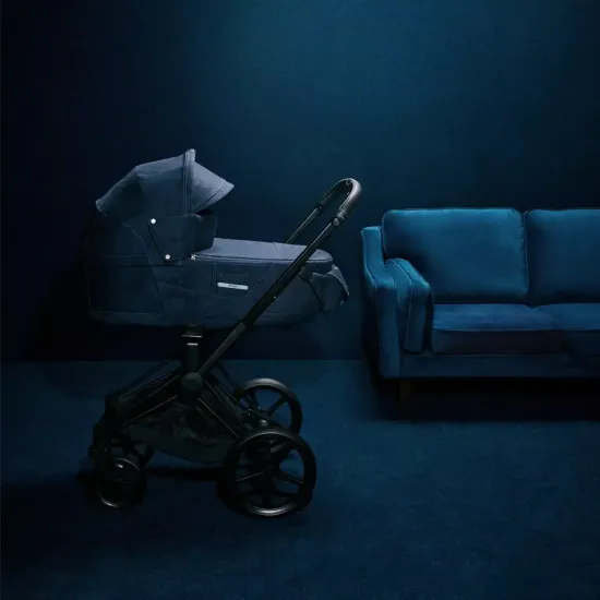 Коляска 2 в 1 Cybex Priam 4 Rebellious Luxury Denim Blue