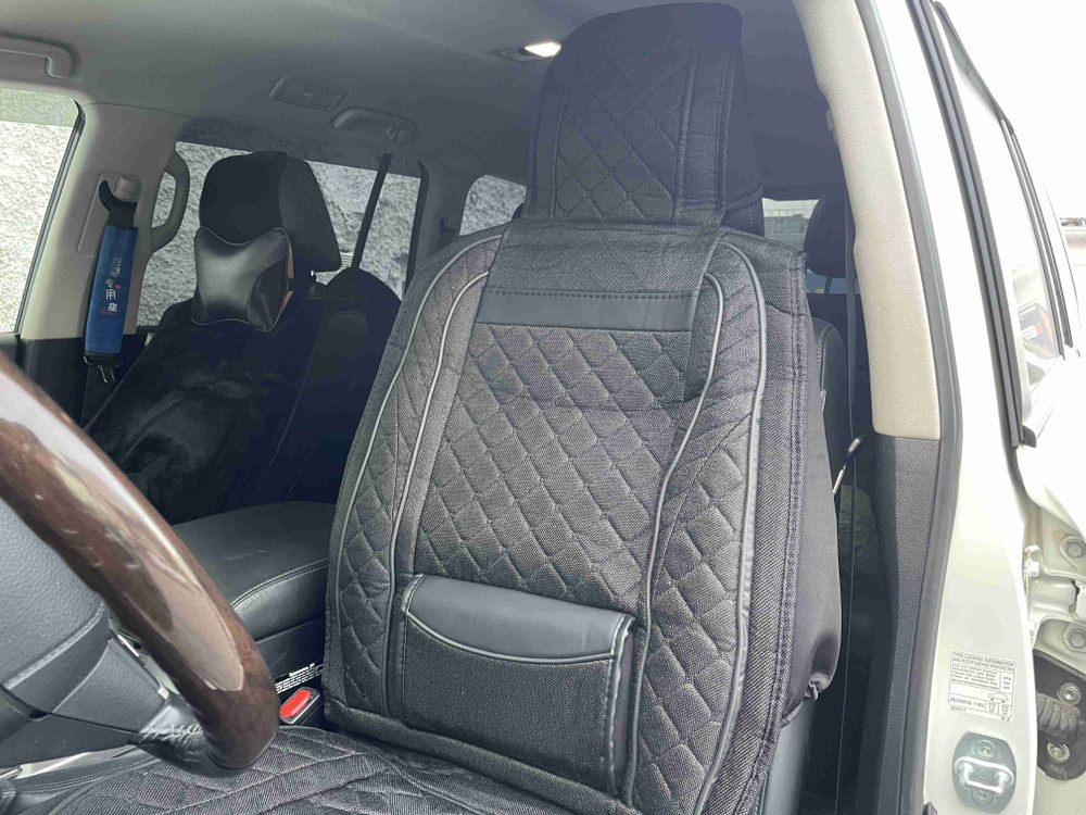 Комфорт (Черный) / Чехол для переднего сиденья с подголовником, универсальный, без комплекта, серия: а-комфорт, (за 1 шт.) =