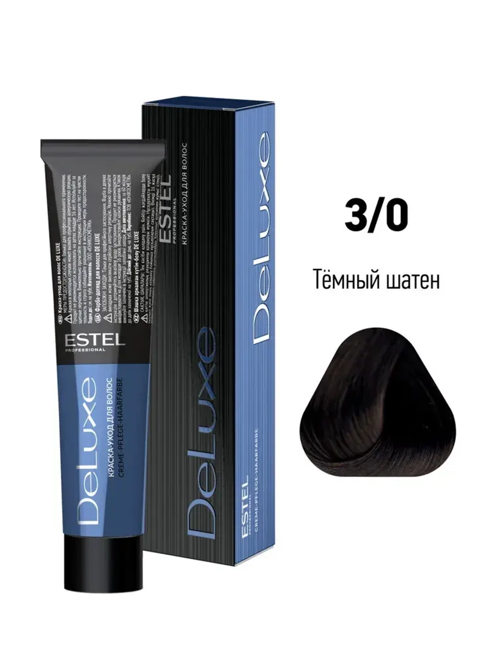 Estel DeLuxe 3/0 Темный шатен 60 мл