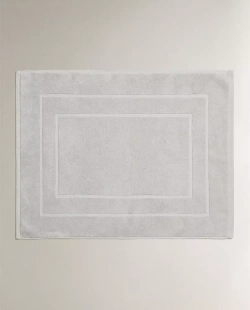 ZARA HOME ХЛОПКОВЫЙ НЕСКОЛЬЗЯЩИЙ КОВРИК ДЛЯ ВАННОЙ, СЕРЫЙ