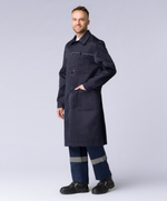 Халат мужской для ИТР (тк.Смесовая,210), т.синий