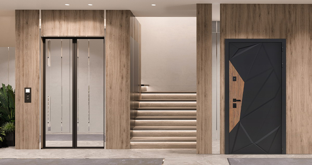 Стальная дверь "Макс 3D" (умная дверная ручка). Заказная модель.