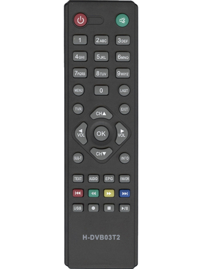 Пульт H-DVB03T2 (Supra SDT-96) для Hyundai /Supra/ D-Color/ WORLD VISION/ Rolsen/MYSTERY/Eplutus/Digiline  HOB755