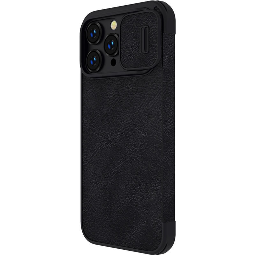 Кожаный чехол-книжка Nillkin Leather Qin Pro c защитой камеры для iPhone 14 Pro