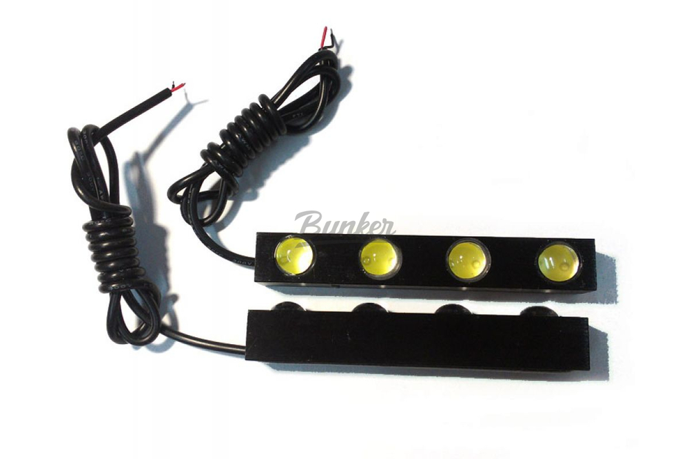 ДХО + стробоскоп (2х4 LED) с Пультом ДУ