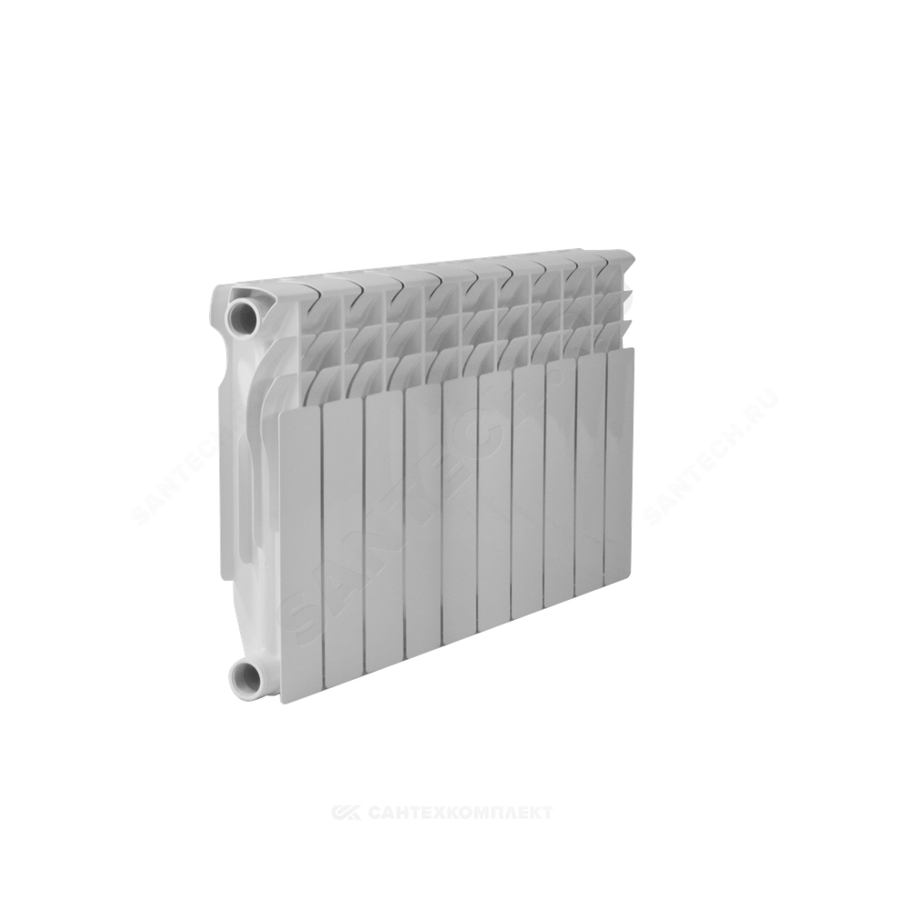 Радиатор биметаллический Ultra Plus 350 6 секций Qну=630 Вт RAL 9016 (белый) Ogint