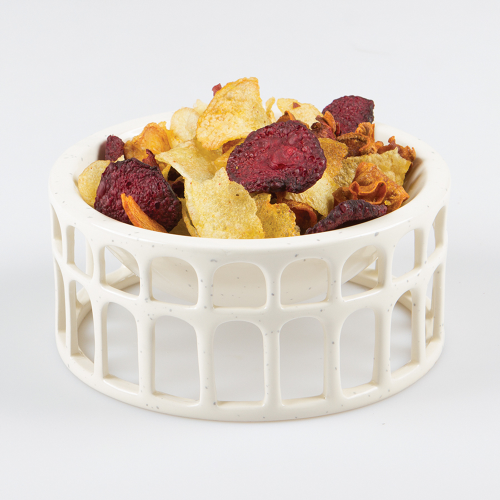 Миска сервировочная керамическая hestia белая