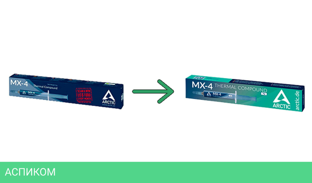 Термопаста Arctic MX-4 2019 4 г (ACTCP00002B)