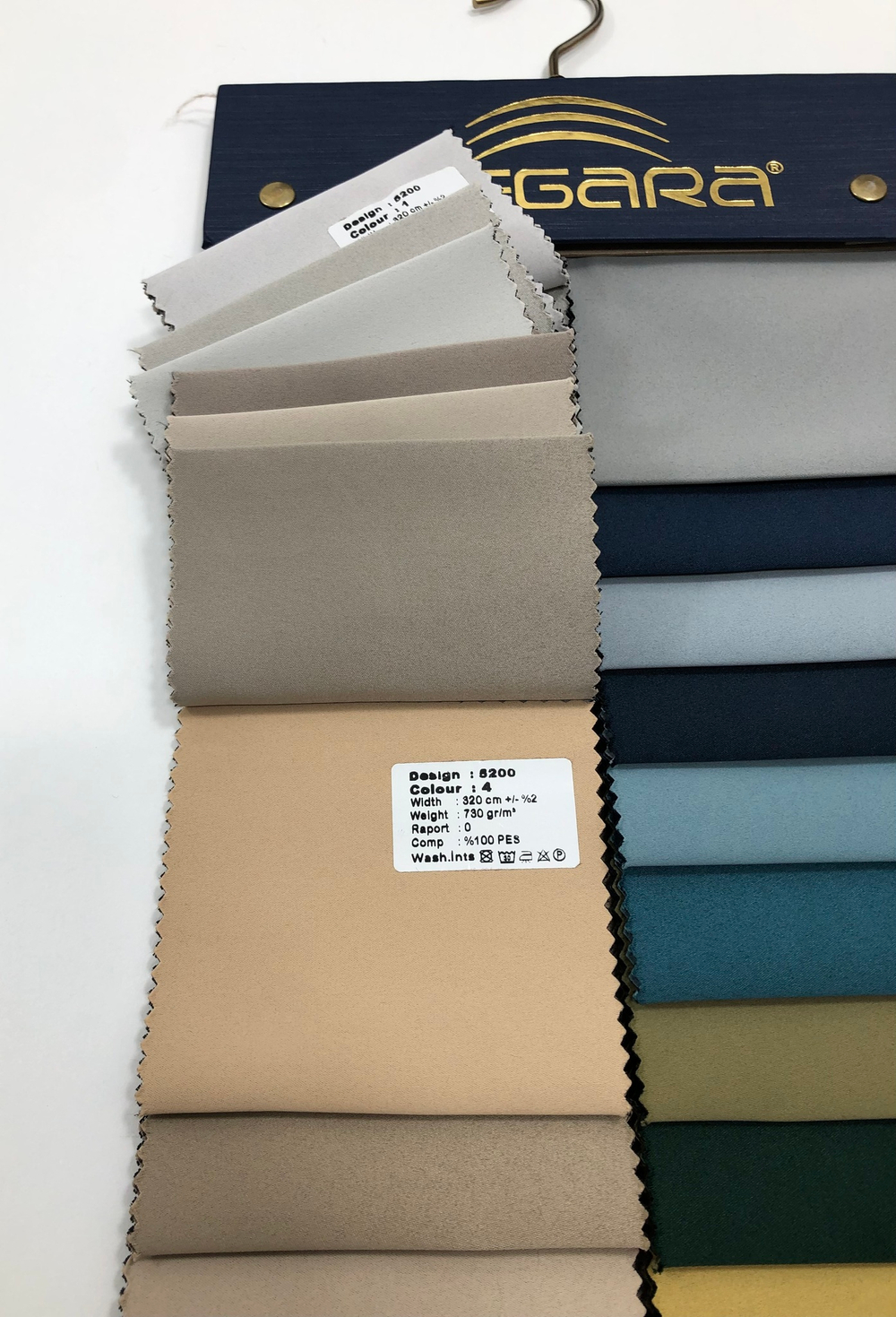 Портьерная ткань двусторонний dimout Megara арт. 5200 (высота 320 см, Турция)