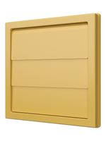 Выход стенной КФ фланец D125 жалюзи 150x150 ASA Beige ERA