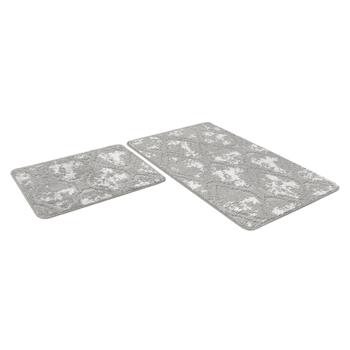 Набор ковриков д/ванной Shahintex Vintage  60*100+60*50 серый (02)