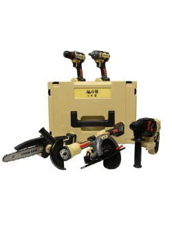 FengBao, набор аккумуляторного электроинструмента 6в1, 21В 2 АКБх6.0Ач 2 АКБх6.0Ач