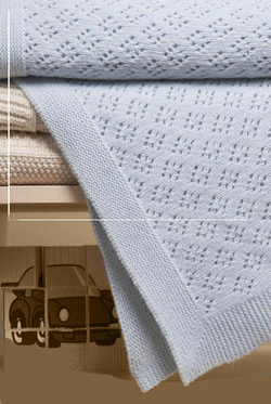 Элитный плед детский Imperio 81 голубой от Luxberry