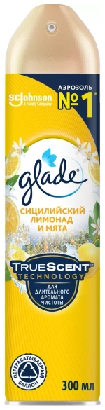 Glade освежитель воздуха Сицилийский лимонад и мята, 300 мл