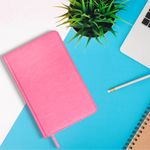 Ежедневник недатированный А5 138х213 мм BRAUBERG "Imperial" под кожу, 160 л., розовый, 111859