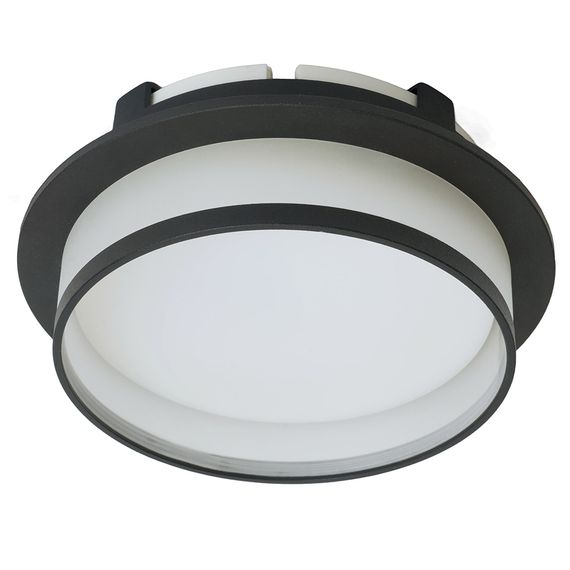 Светильник встраиваемый Feron DL700 потолочный GX70 черный круг 51094