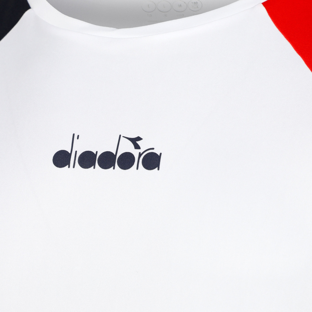 Мужское теннисное поло Diadora T-Shirt Men - White, Multicoloured