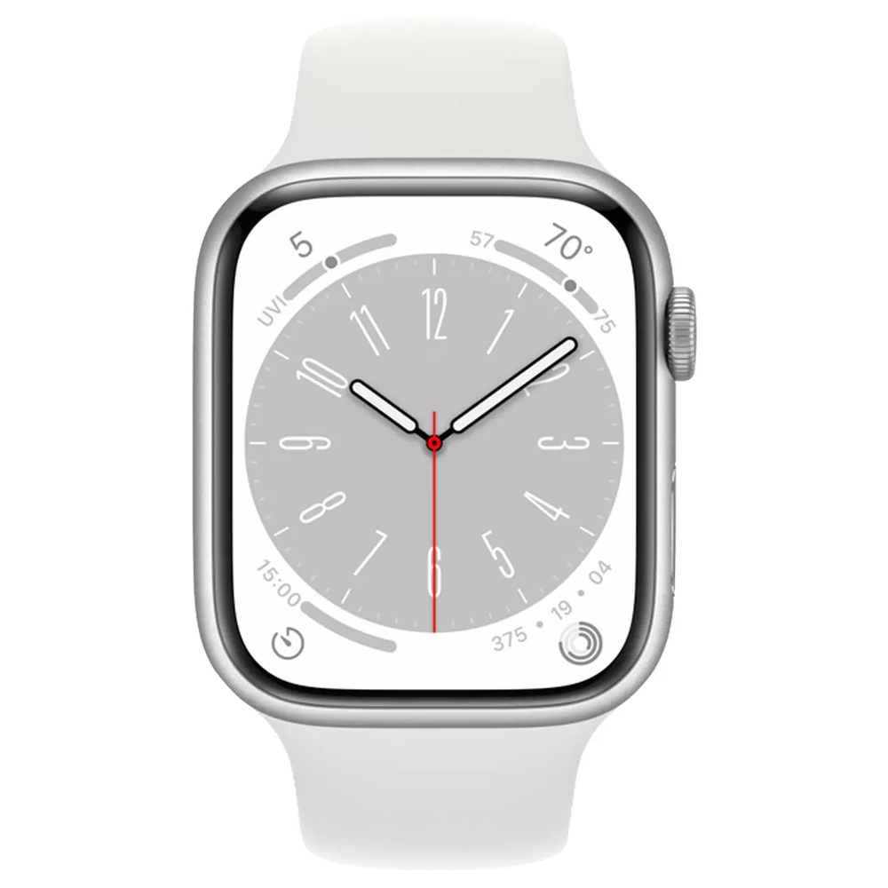 Apple Watch S8 41mm GPS Silver Aluminum Case / Silver Sport Band
