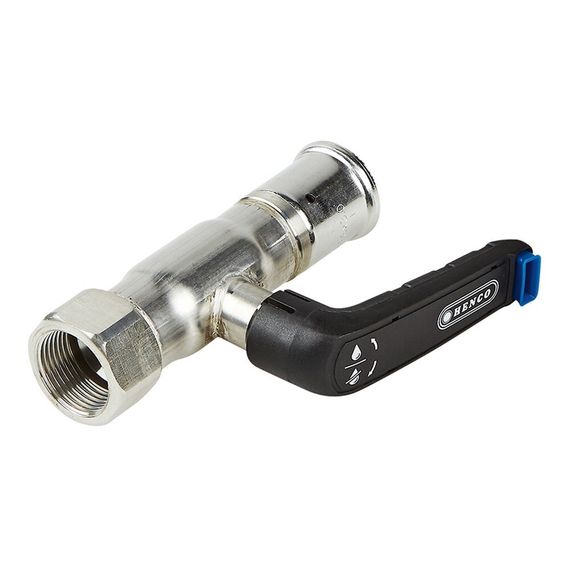 Кран шаровой HENCO из нерж. стали с ручкой, пресс-ВР 26x3/4quot;