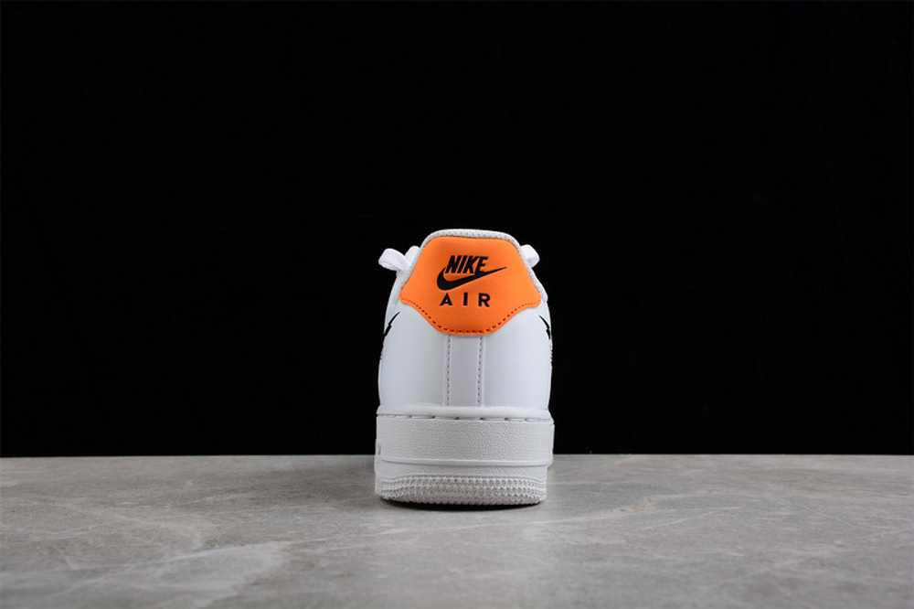 Nike Air Force 1 Low '07 Glitch Swoosh White Orange