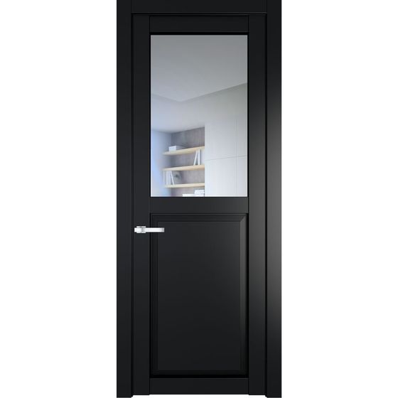 Межкомнатная дверь эмаль Profil Doors 2.6.2PD блэк остеклённая