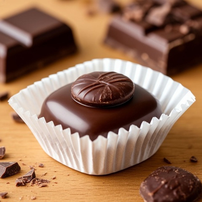 Капсулы для конфет и пирожных белые 35х35 мм h25 квадратные 50 шт