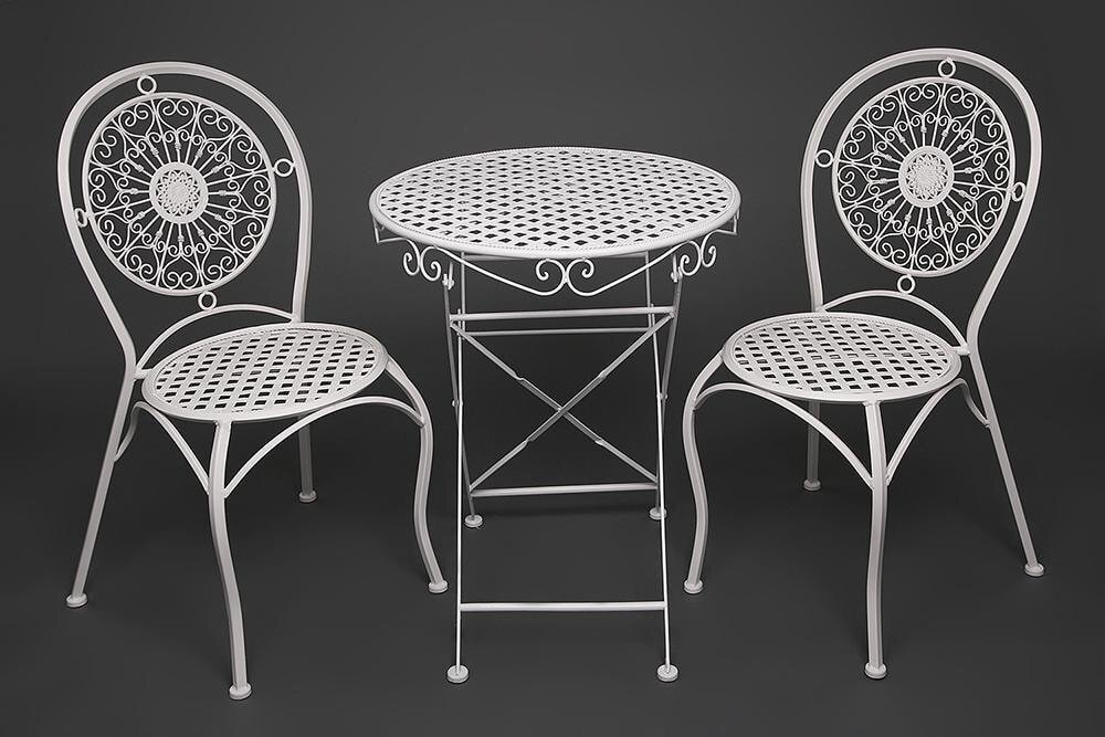 Стол Secret De Maison Patio стальной сплав, 60Dх70см, butter white