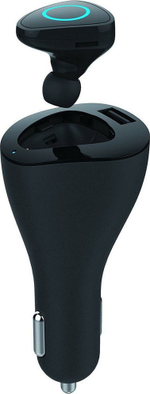 Bluetooth гарнитура Roman R6000+АЗУ 2,1А black