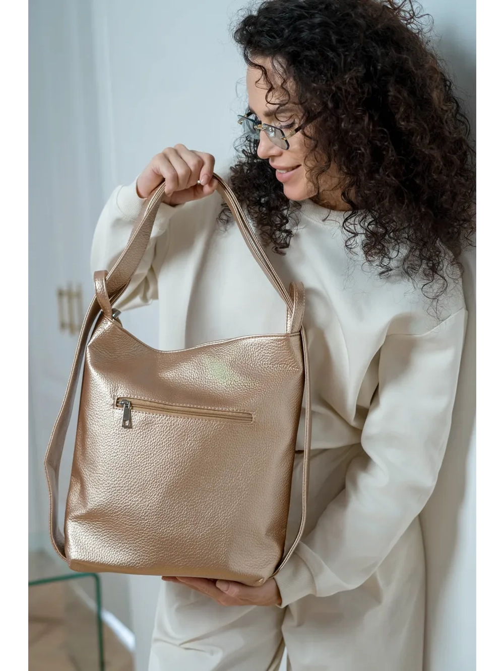 Сумка рюкзак через плечо большая трансформер