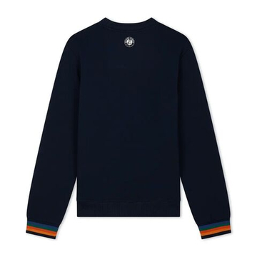 Мужская теннисная кофта Roland Garros Color Lines - navy blue