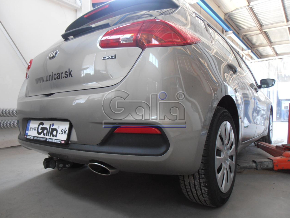 Фаркоп оцинкованный Galia H086C для Hyundai i30 хетчбек 2012-, Kia Ceed хетчбек 2012-(паспорт и сертификат в комплекте)(без электрики)