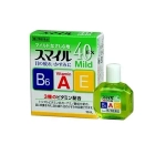 Японские Капли для глаз "3 витамина" Lion 40Ex Mild (зеленые) с витаминами, Япония, Мало ментола