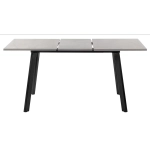 Стол Bradex Home Dublin раскладной 120-160х80х75 серый мрамор с чёрными ножками