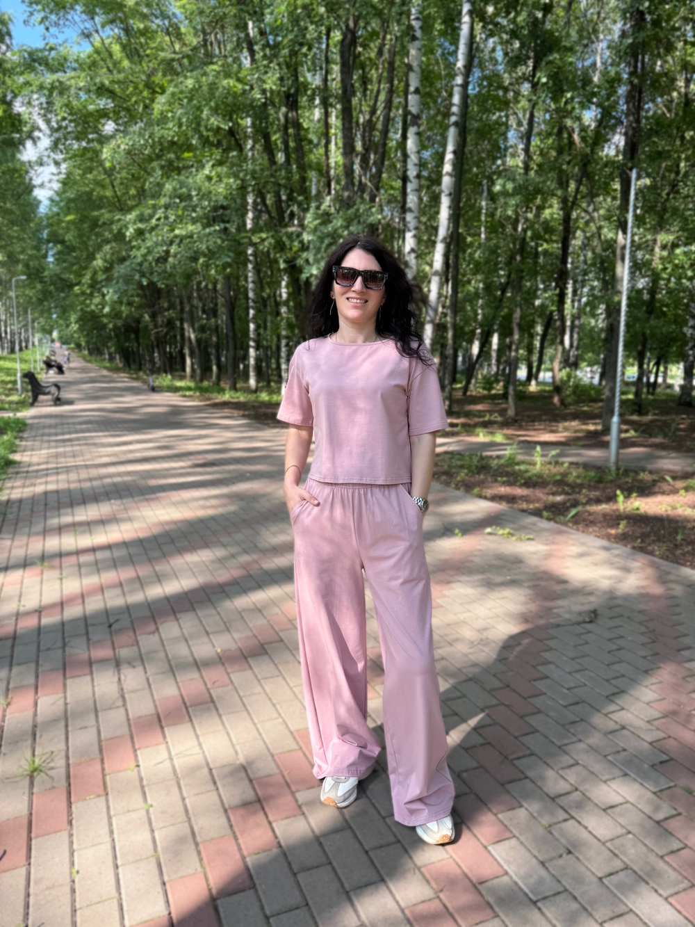 Костюм женский "Бэсти розовый К.Л" брюки (ЮС)