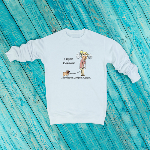 Свитшот "Мопс - хозяйку не удержу"